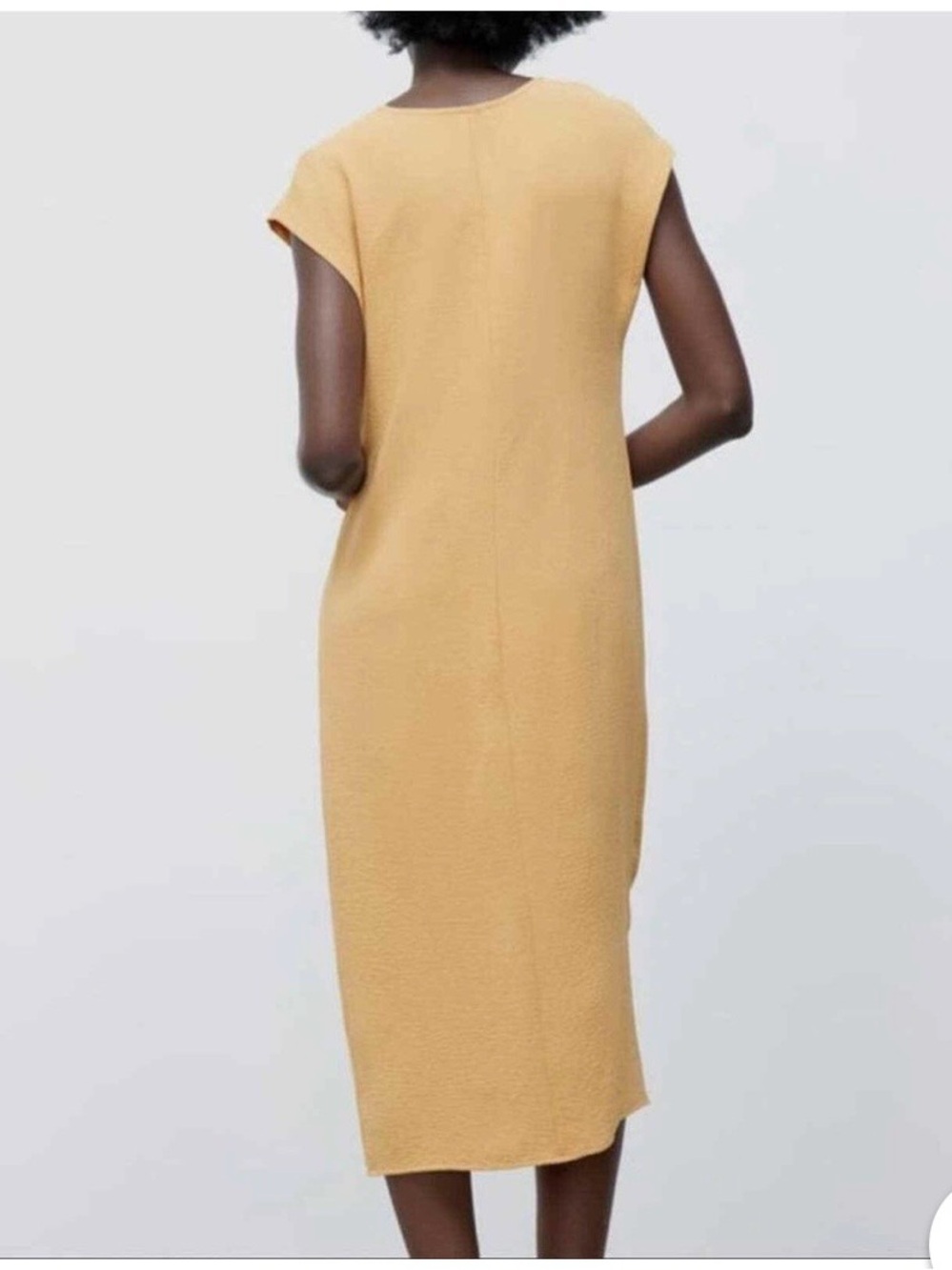 Zara Sleeveless Tie-Front/Knot Midi Dress-Size Small-NWT - Picture 3 of 8